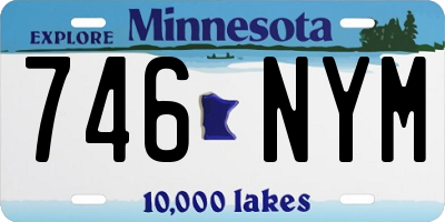MN license plate 746NYM