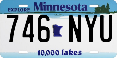 MN license plate 746NYU