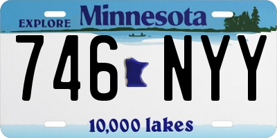 MN license plate 746NYY