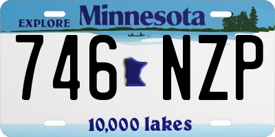 MN license plate 746NZP