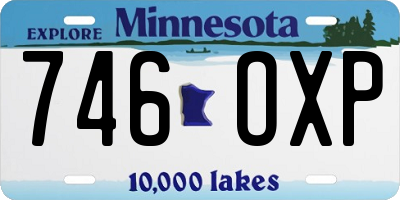 MN license plate 746OXP