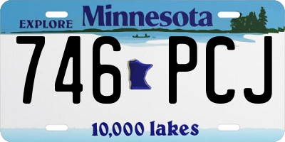 MN license plate 746PCJ