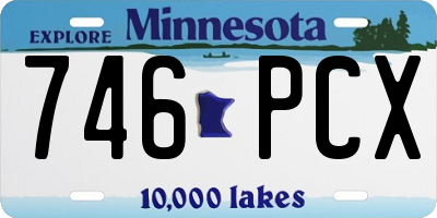 MN license plate 746PCX