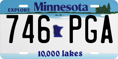 MN license plate 746PGA