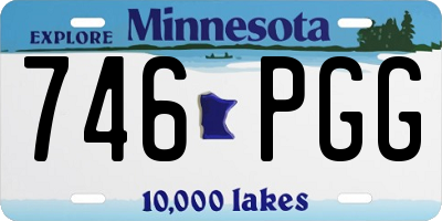 MN license plate 746PGG
