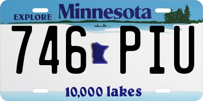 MN license plate 746PIU