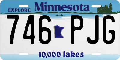 MN license plate 746PJG