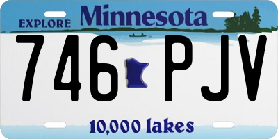 MN license plate 746PJV