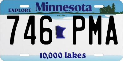 MN license plate 746PMA