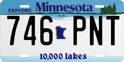MN license plate 746PNT