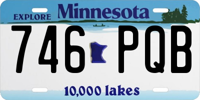 MN license plate 746PQB