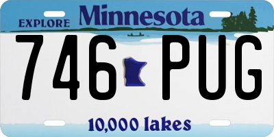 MN license plate 746PUG