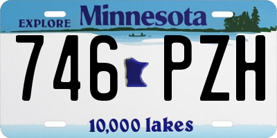 MN license plate 746PZH