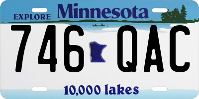MN license plate 746QAC