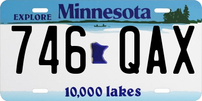 MN license plate 746QAX