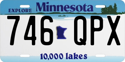 MN license plate 746QPX