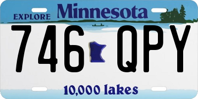 MN license plate 746QPY