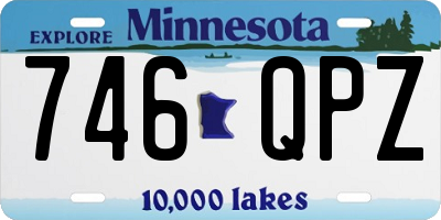 MN license plate 746QPZ