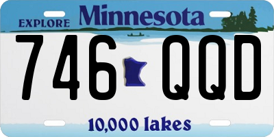 MN license plate 746QQD