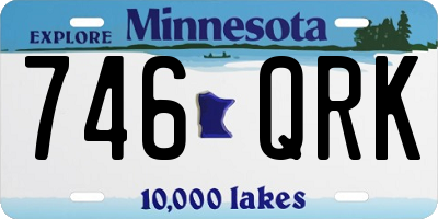 MN license plate 746QRK