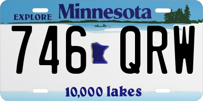 MN license plate 746QRW