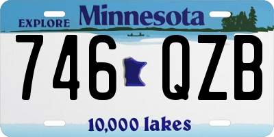MN license plate 746QZB