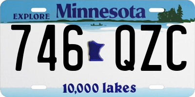 MN license plate 746QZC