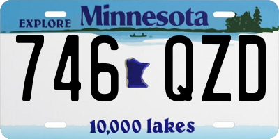 MN license plate 746QZD
