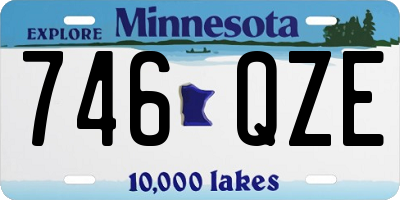 MN license plate 746QZE