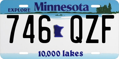 MN license plate 746QZF
