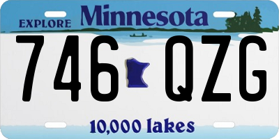 MN license plate 746QZG