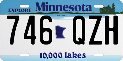 MN license plate 746QZH