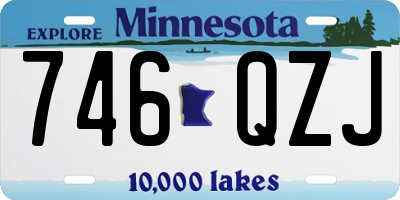 MN license plate 746QZJ
