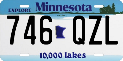MN license plate 746QZL