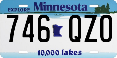 MN license plate 746QZO