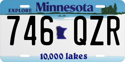 MN license plate 746QZR
