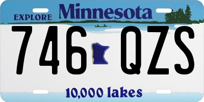 MN license plate 746QZS
