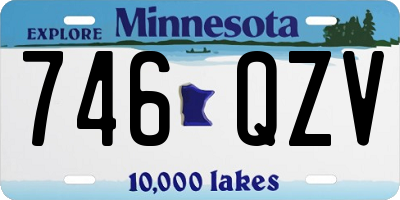 MN license plate 746QZV