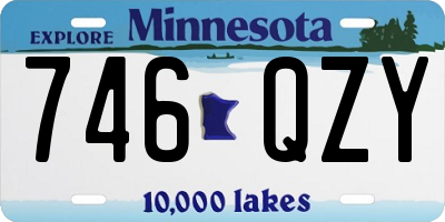 MN license plate 746QZY