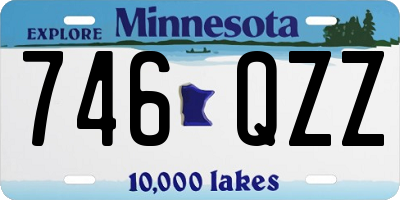 MN license plate 746QZZ