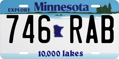 MN license plate 746RAB