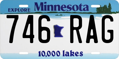 MN license plate 746RAG