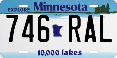 MN license plate 746RAL