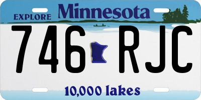 MN license plate 746RJC