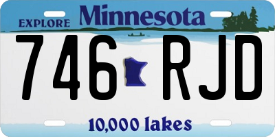 MN license plate 746RJD