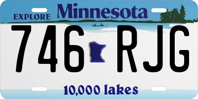 MN license plate 746RJG