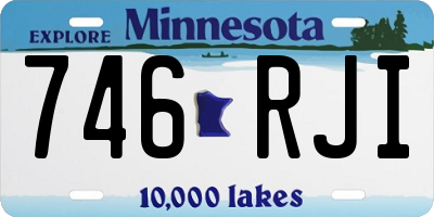 MN license plate 746RJI