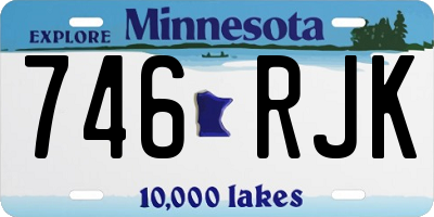 MN license plate 746RJK
