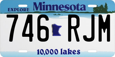 MN license plate 746RJM