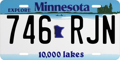 MN license plate 746RJN
